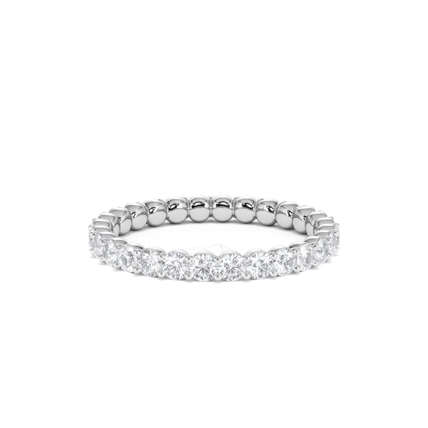 Chloe Lab Diamond 1.00ct Eternity Ring F/VS in 9K White Gold - Image 46