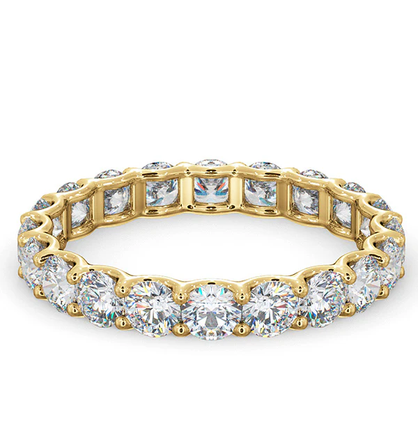 Chloe Lab Diamond Eternity Ring 18K Gold Claw Set 2.00ct G/Vs - Image 3