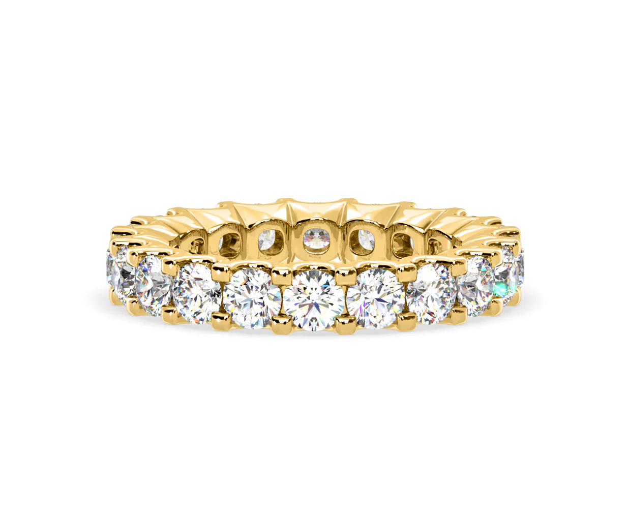 Chloe Lab Diamond Eternity Ring 18K Gold Claw Set 3.00ct G/Vs - Image 14