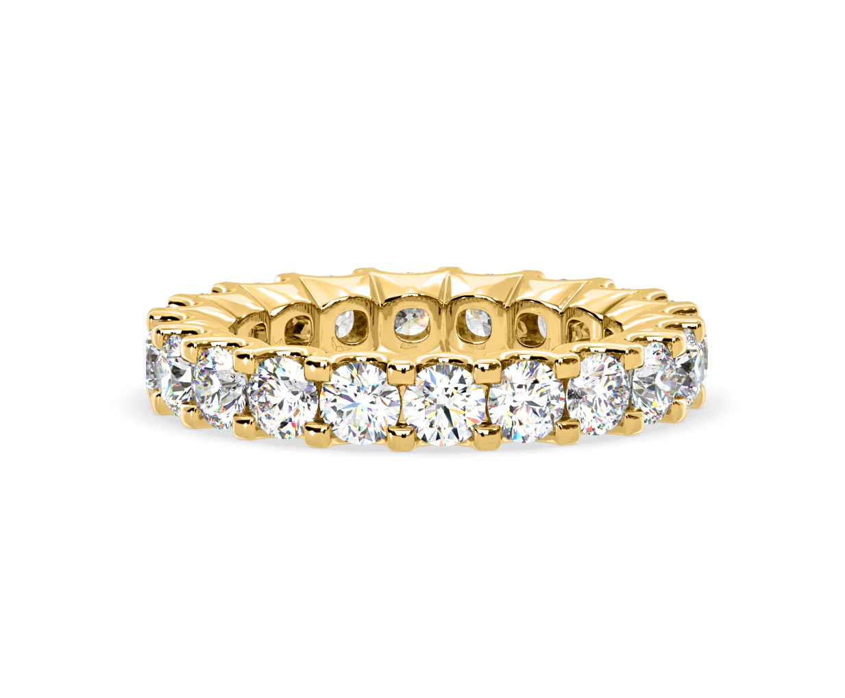 Chloe Lab Diamond Eternity Ring 18K Gold Claw Set 3.00ct G/Vs - Image 17