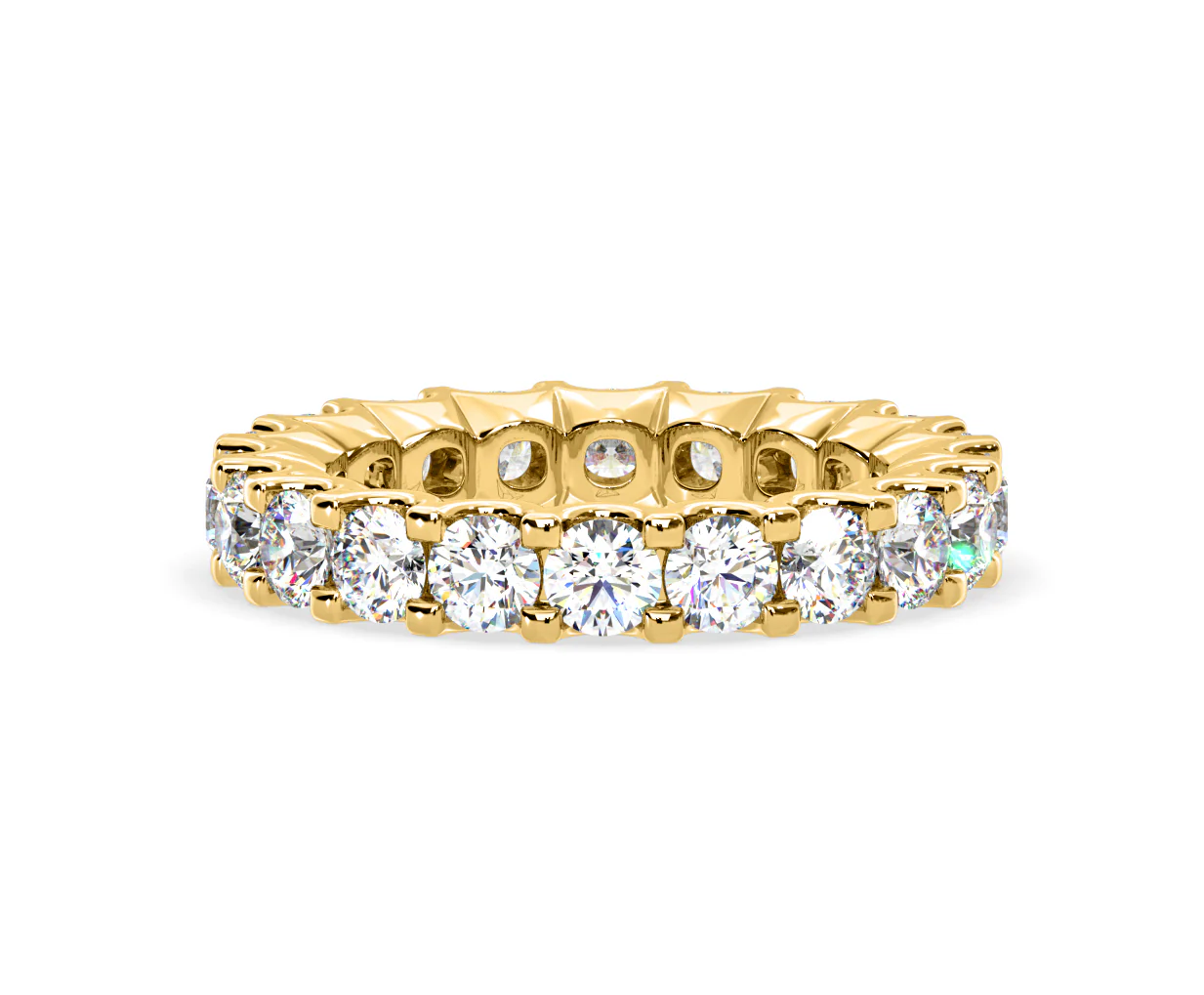 Chloe Lab Diamond Eternity Ring 18K Gold Claw Set 3.00ct G/Vs - Image 18