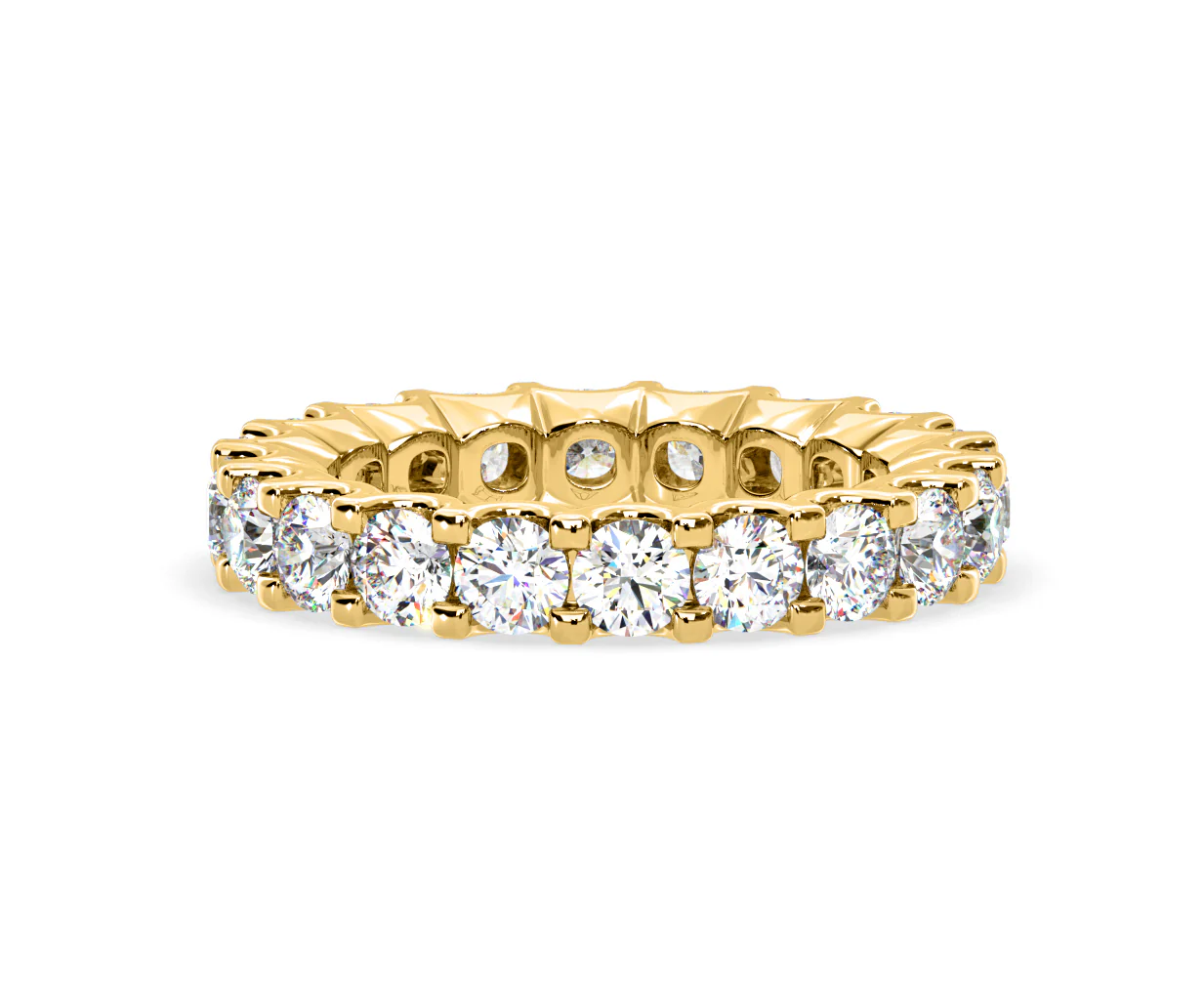 Chloe Lab Diamond Eternity Ring 18K Gold Claw Set 3.00ct G/Vs - Image 25