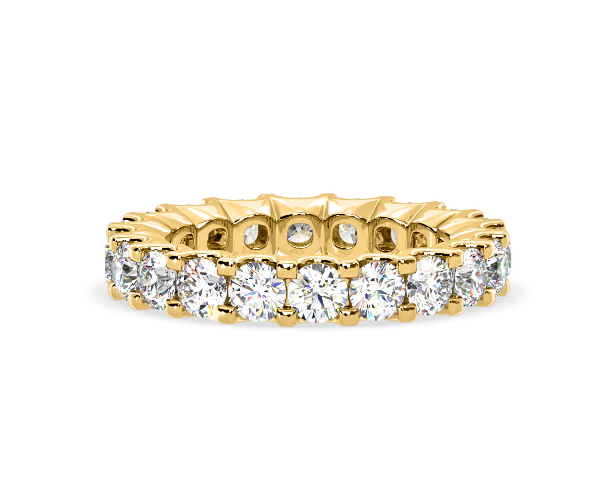 Chloe Lab Diamond Eternity Ring 18K Gold Claw Set 3.00ct G/Vs - Image 33