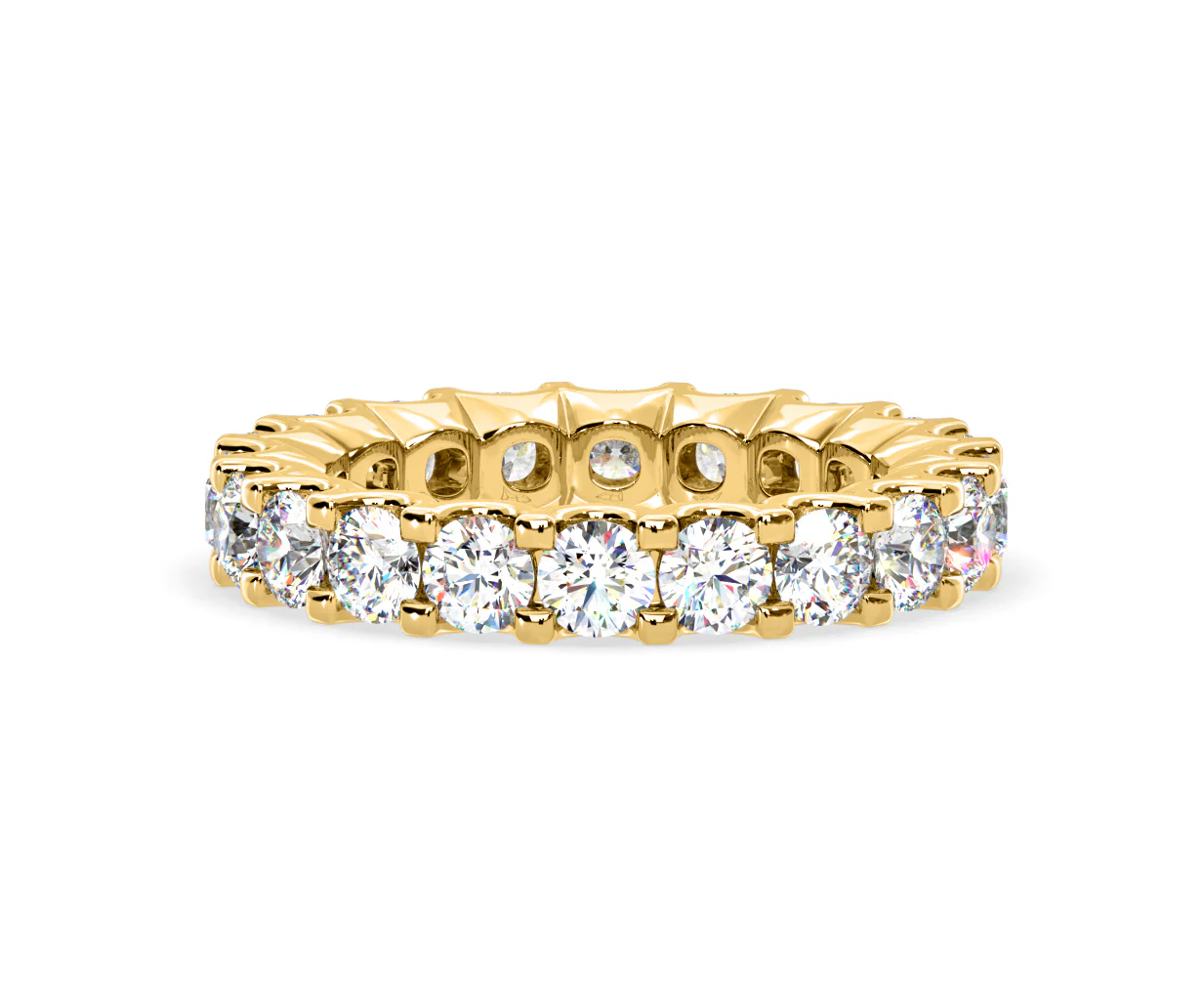 Chloe Lab Diamond Eternity Ring 18K Gold Claw Set 3.00ct G/Vs - Image 34