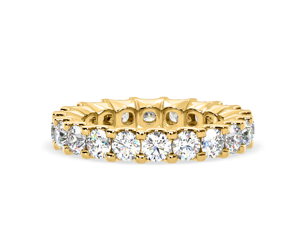 Chloe Lab Diamond Eternity Ring 18K Gold Claw Set 3.00ct G/Vs - Image 45