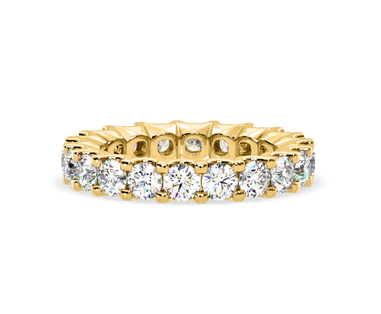 Chloe Lab Diamond Eternity Ring 18K Gold Claw Set 3.00ct G/Vs - Image 62