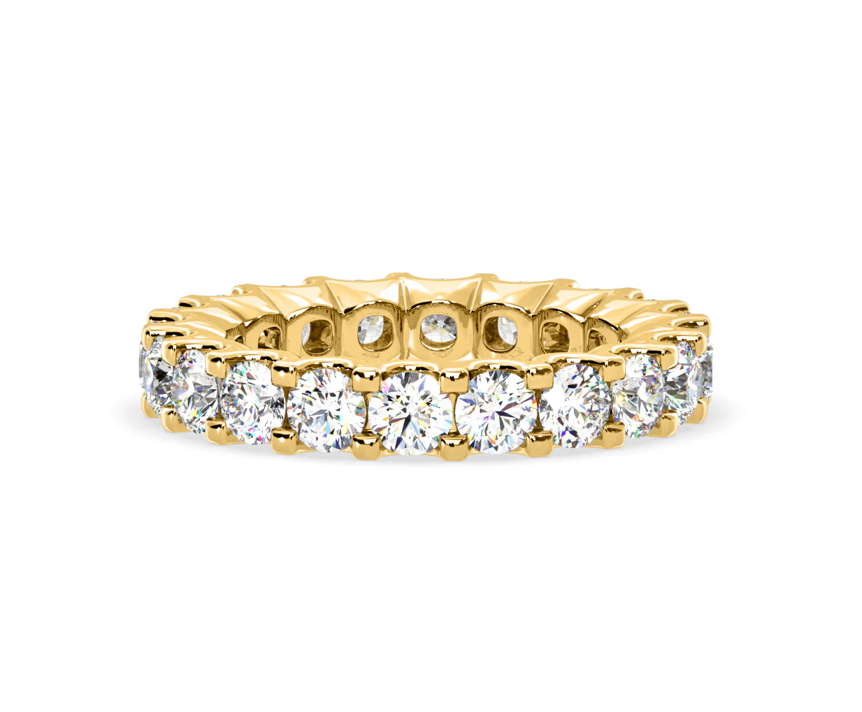 Chloe Lab Diamond Eternity Ring 18K Gold Claw Set 3.00ct G/Vs - Image 66