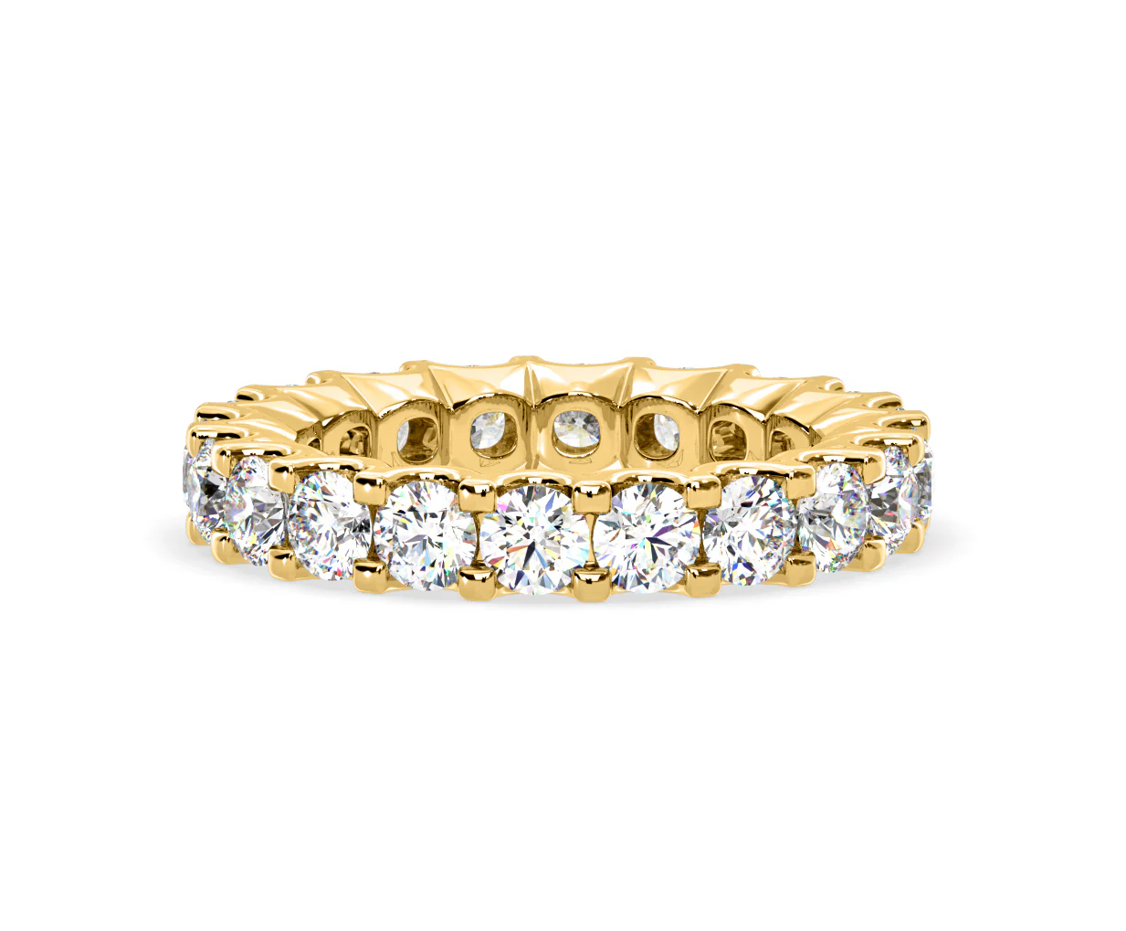 Chloe Lab Diamond Eternity Ring 18K Gold Claw Set 3.00ct G/Vs - Image 74