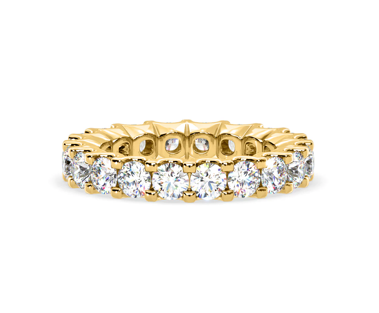 Chloe Lab Diamond Eternity Ring 18K Gold Claw Set 3.00ct G/Vs - Image 75