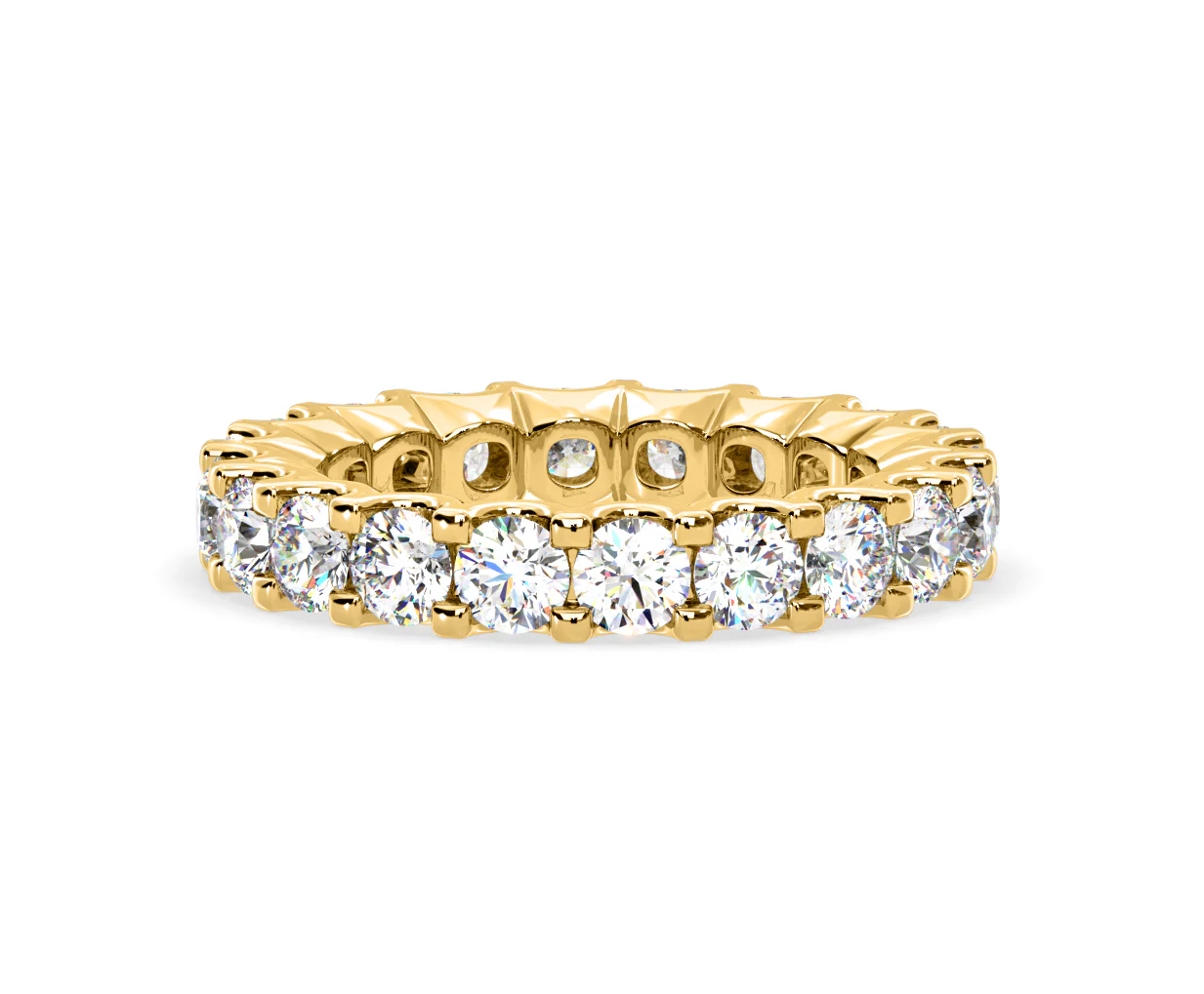 Chloe Lab Diamond Eternity Ring 18K Gold Claw Set 3.00ct G/Vs - Image 76