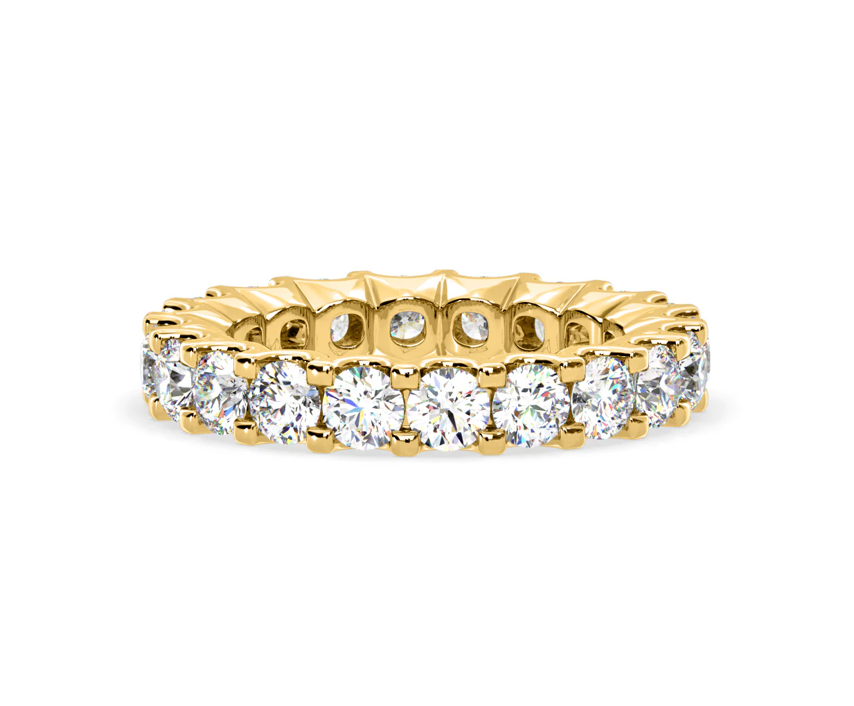 Chloe Lab Diamond Eternity Ring 18K Gold Claw Set 3.00ct G/Vs - Image 80