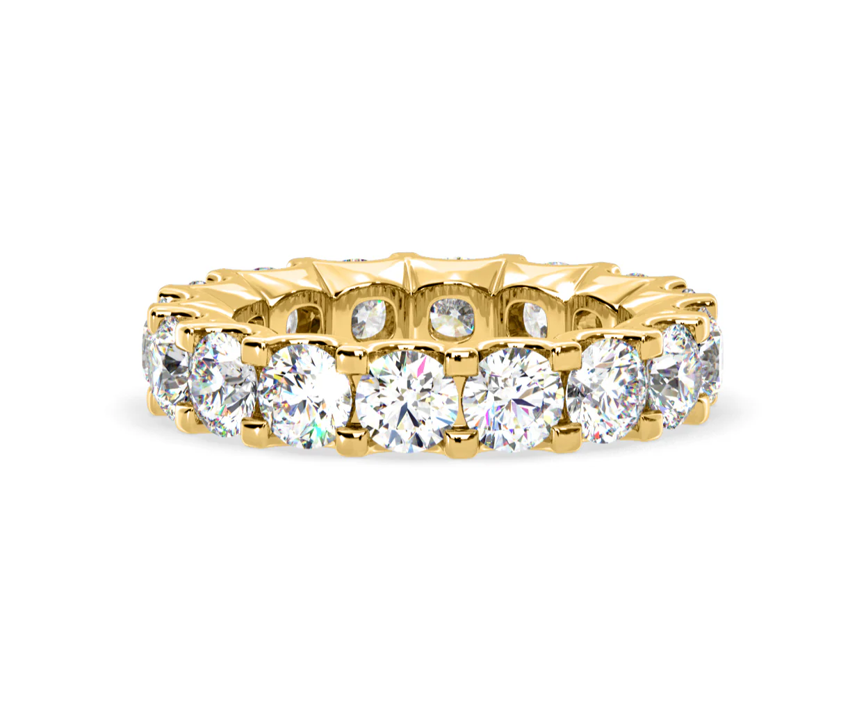 Chloe Lab Diamond Eternity Ring 18K Gold Claw Set 5.00ct G/Vs - Image 23