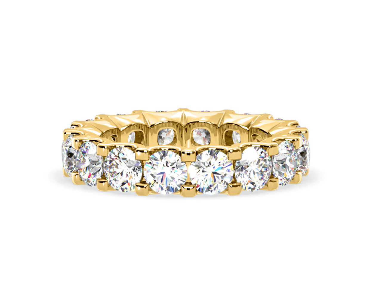 Chloe Lab Diamond Eternity Ring 18K Gold Claw Set 5.00ct G/Vs - Image 24