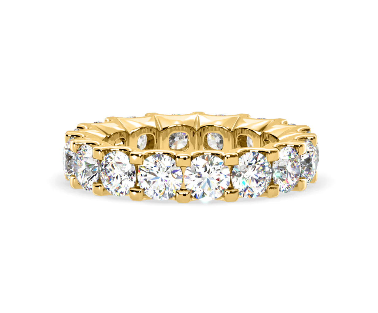 Chloe Lab Diamond Eternity Ring 18K Gold Claw Set 5.00ct G/Vs - Image 30