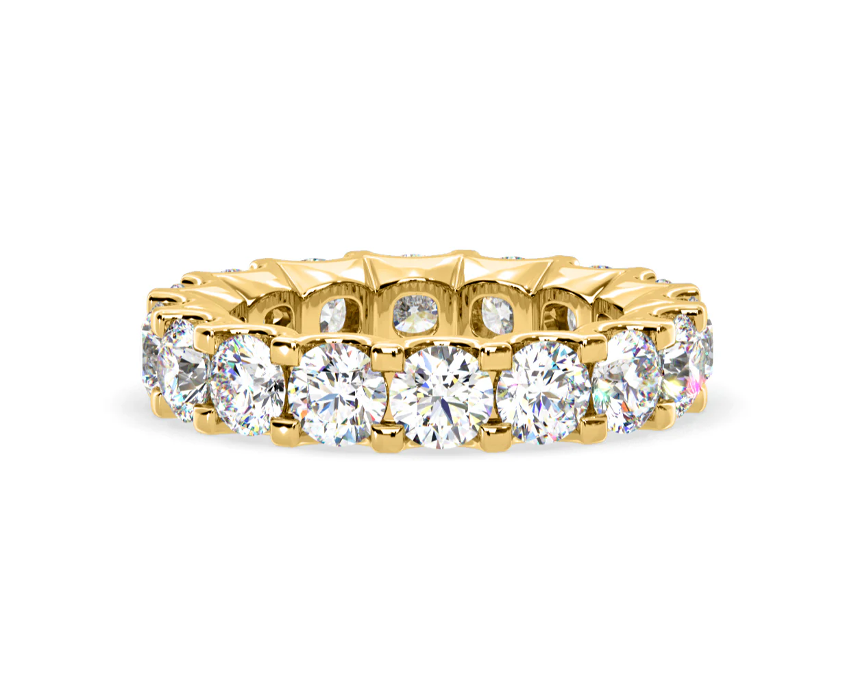 Chloe Lab Diamond Eternity Ring 18K Gold Claw Set 5.00ct G/Vs - Image 31