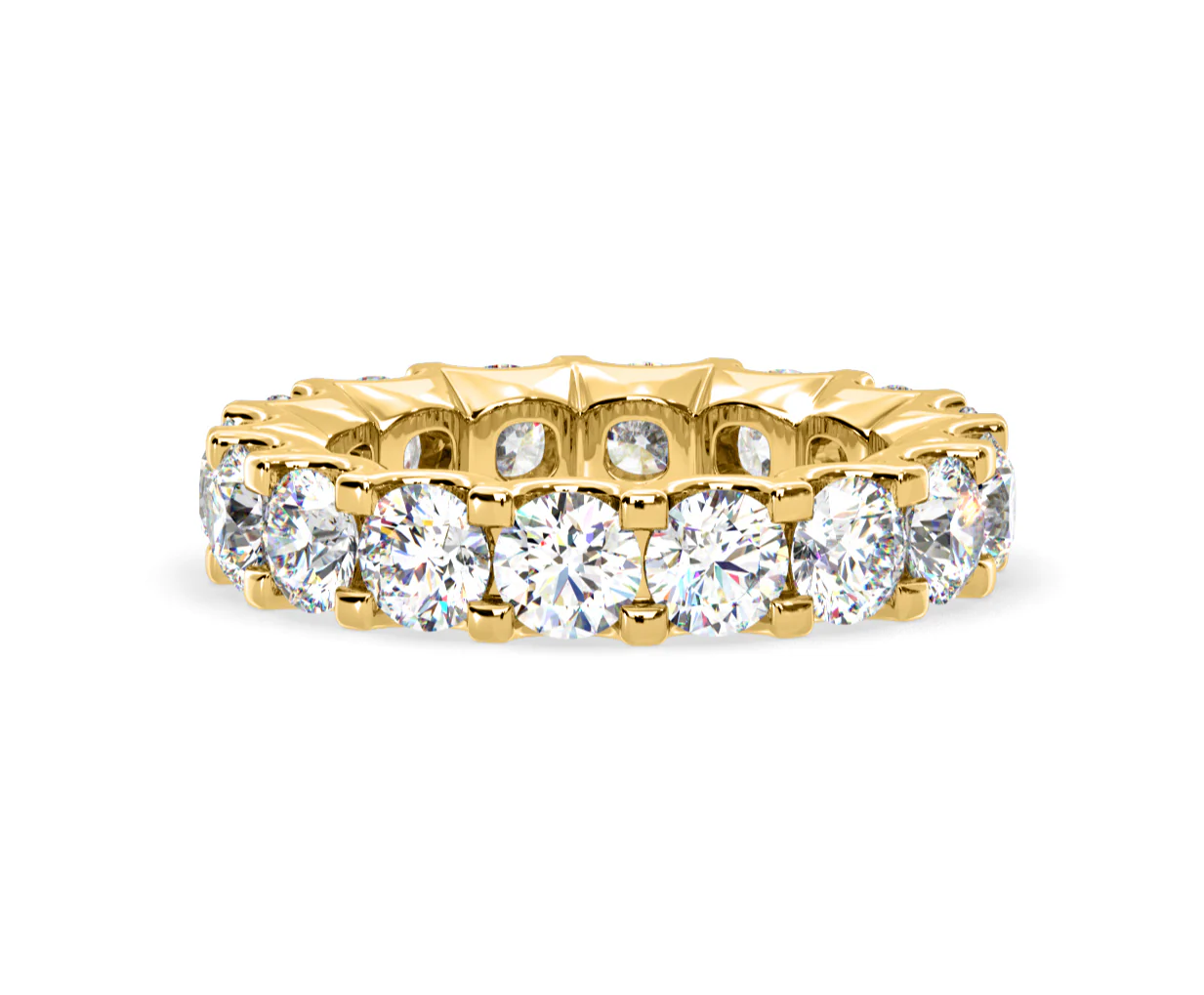 Chloe Lab Diamond Eternity Ring 18K Gold Claw Set 5.00ct G/Vs - Image 33