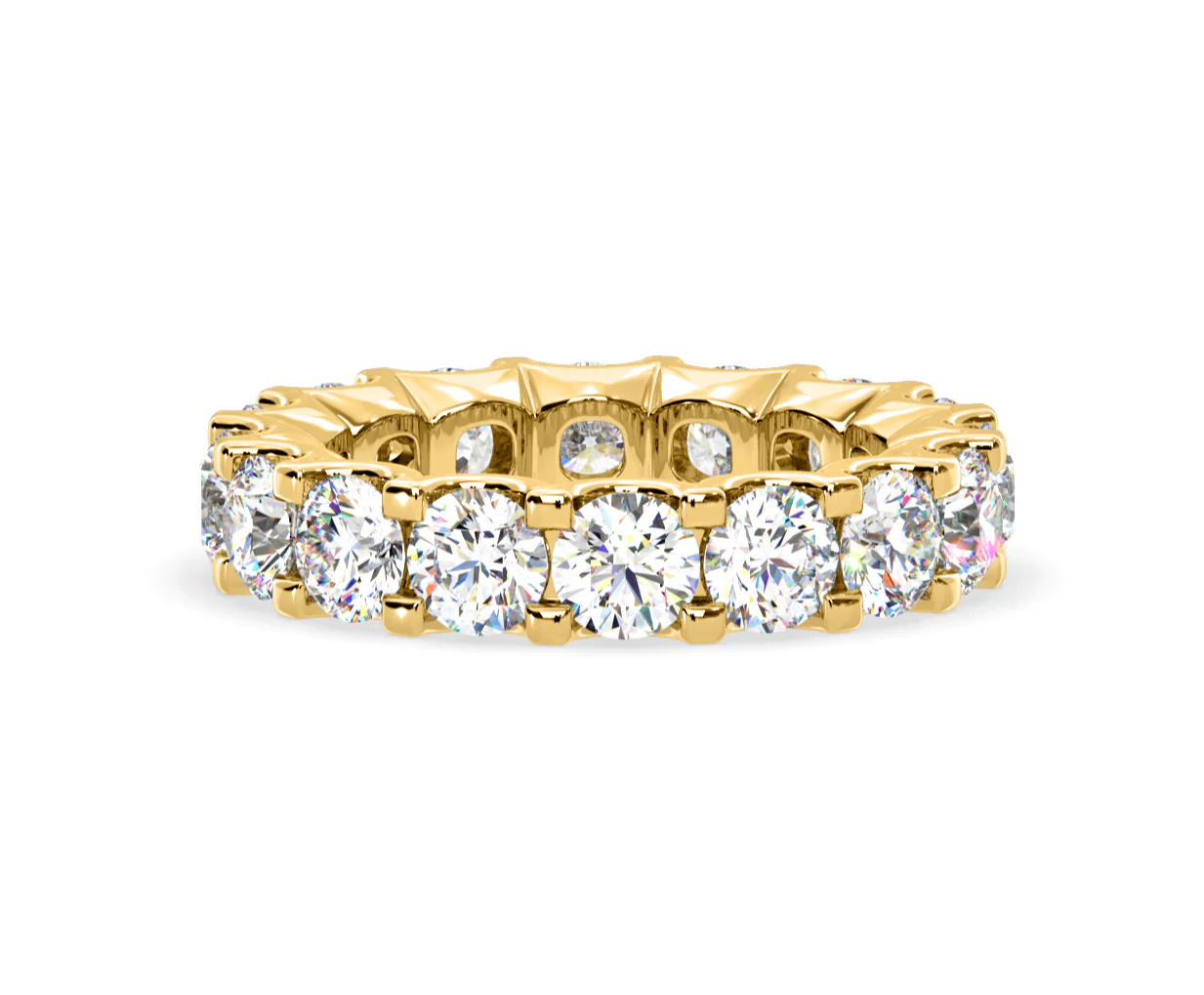 Chloe Lab Diamond Eternity Ring 18K Gold Claw Set 5.00ct G/Vs - Image 36