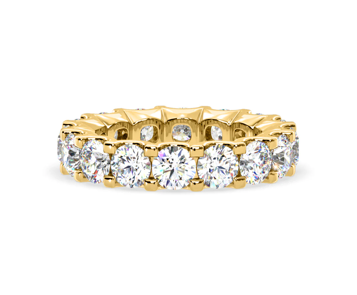 Chloe Lab Diamond Eternity Ring 18K Gold Claw Set 5.00ct G/Vs - Image 47
