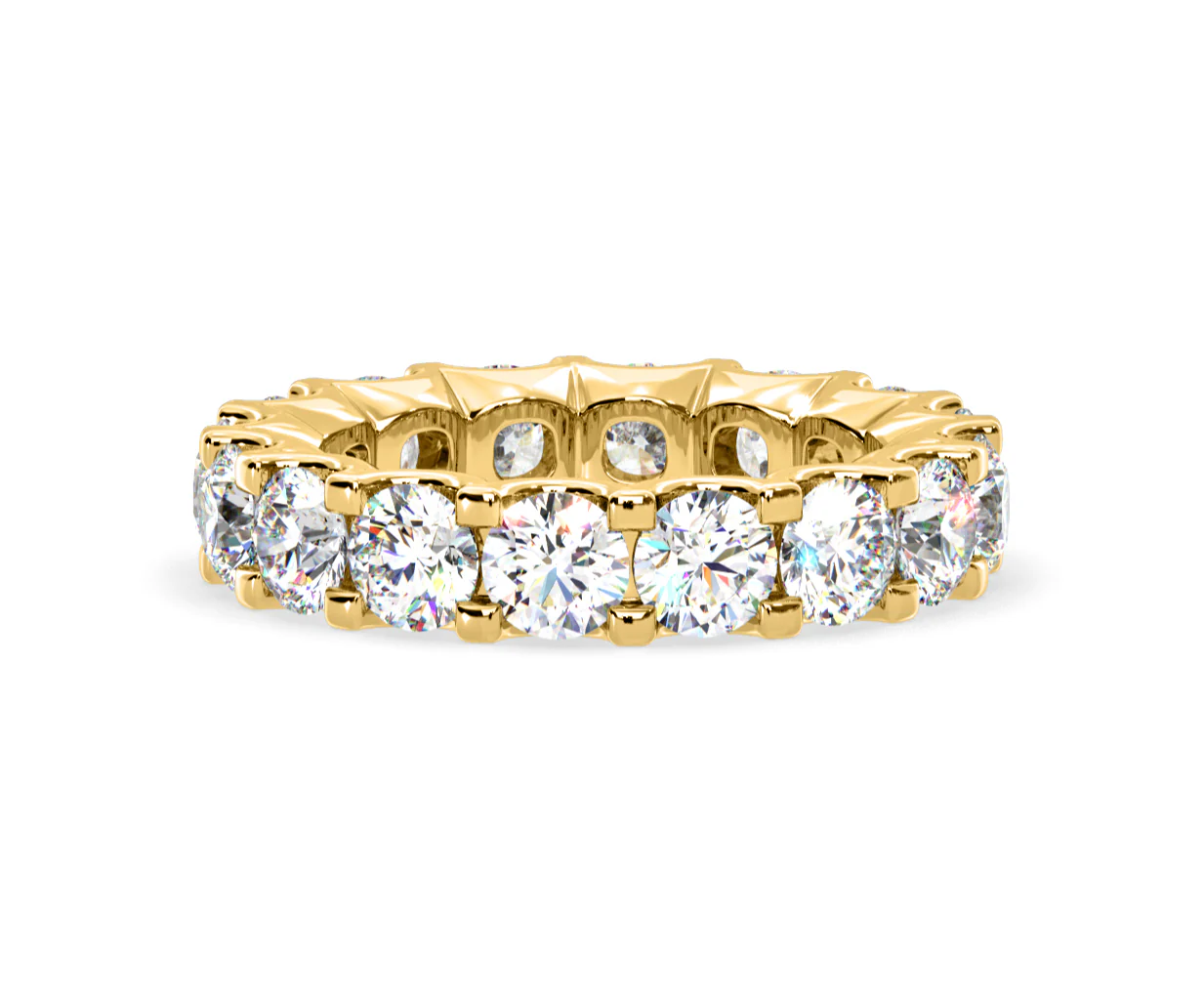 Chloe Lab Diamond Eternity Ring 18K Gold Claw Set 5.00ct G/Vs - Image 48