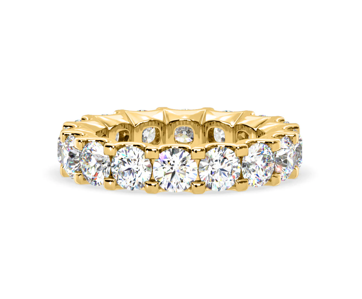 Chloe Lab Diamond Eternity Ring 18K Gold Claw Set 5.00ct G/Vs - Image 52