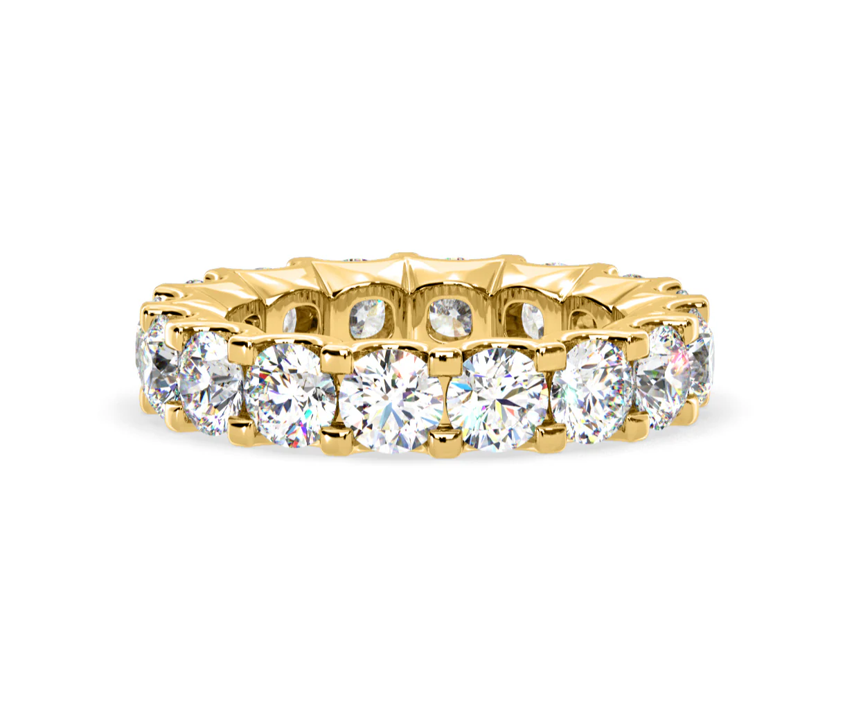 Chloe Lab Diamond Eternity Ring 18K Gold Claw Set 5.00ct G/Vs - Image 53