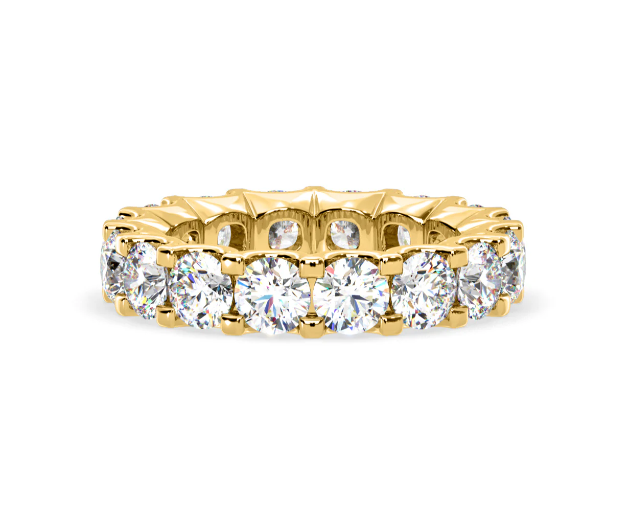 Chloe Lab Diamond Eternity Ring 18K Gold Claw Set 5.00ct G/Vs - Image 54