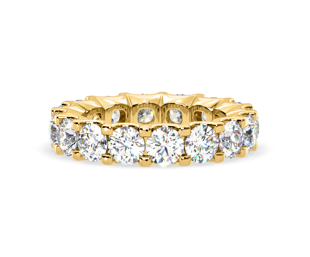 Chloe Lab Diamond Eternity Ring 18K Gold Claw Set 5.00ct G/Vs - Image 55