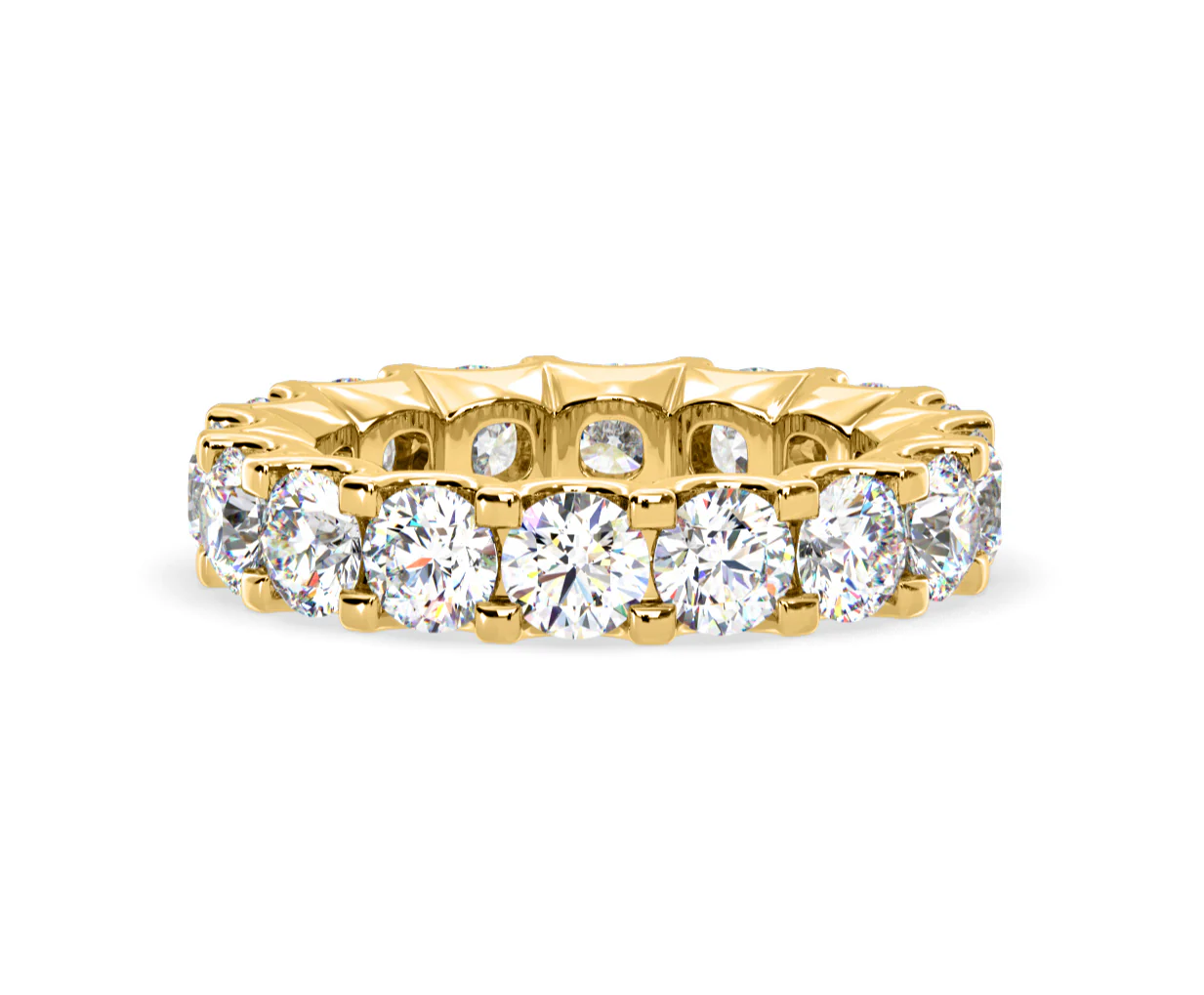 Chloe Lab Diamond Eternity Ring 18K Gold Claw Set 5.00ct G/Vs - Image 62