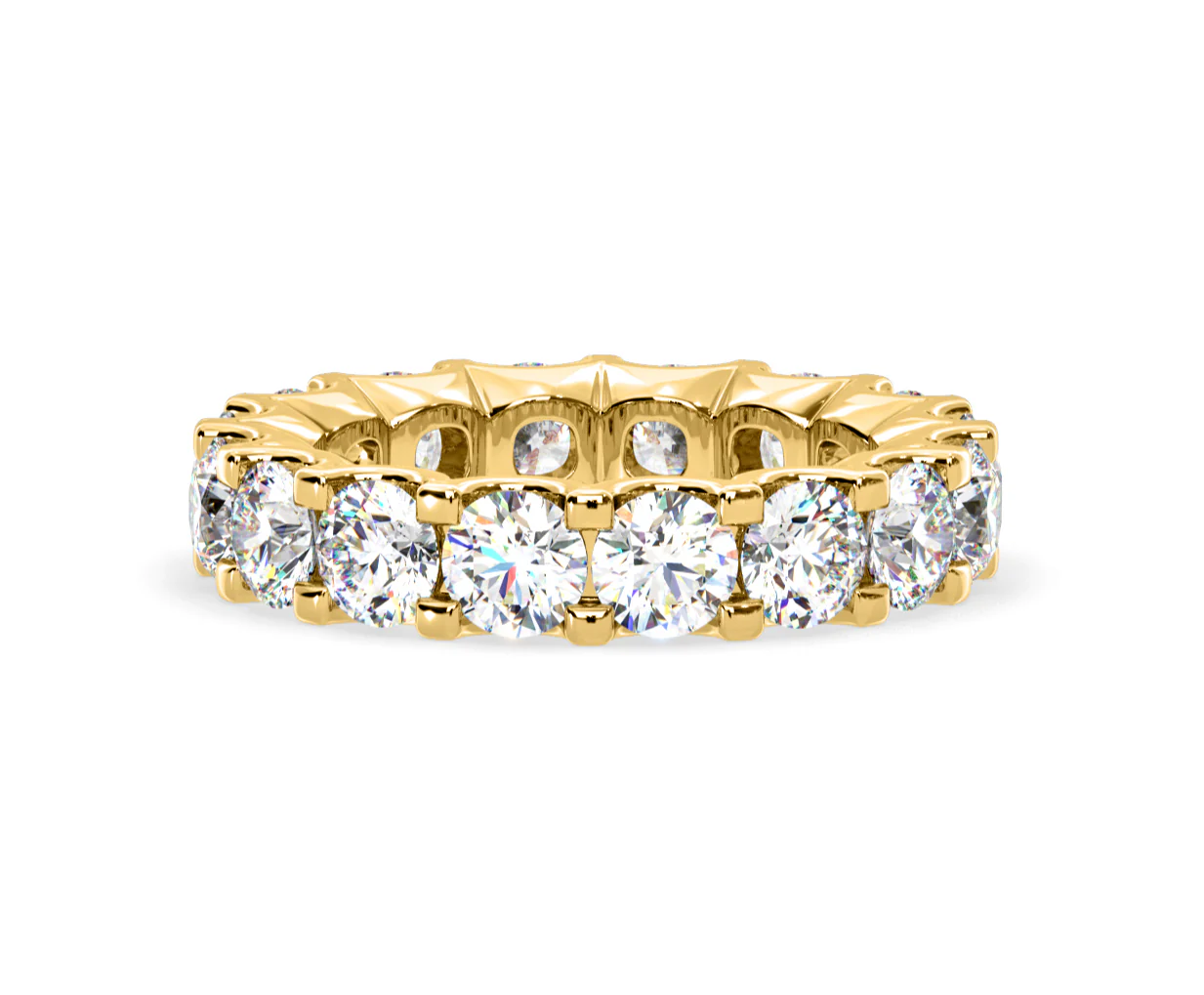 Chloe Lab Diamond Eternity Ring 18K Gold Claw Set 5.00ct G/Vs - Image 64