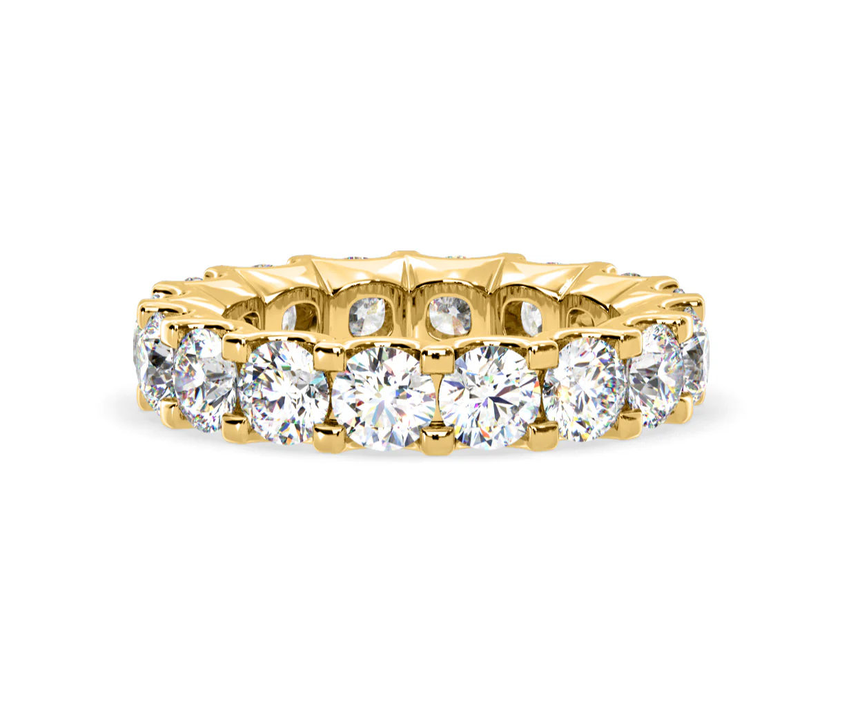 Chloe Lab Diamond Eternity Ring 18K Gold Claw Set 5.00ct G/Vs - Image 68