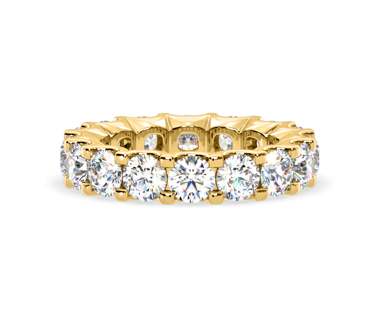 Chloe Lab Diamond Eternity Ring 18K Gold Claw Set 5.00ct G/Vs - Image 71