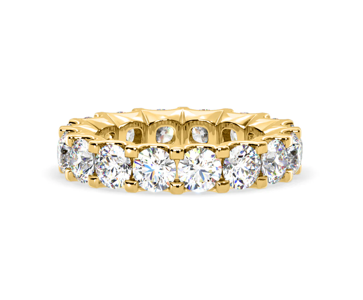 Chloe Lab Diamond Eternity Ring 18K Gold Claw Set 5.00ct G/Vs - Image 74