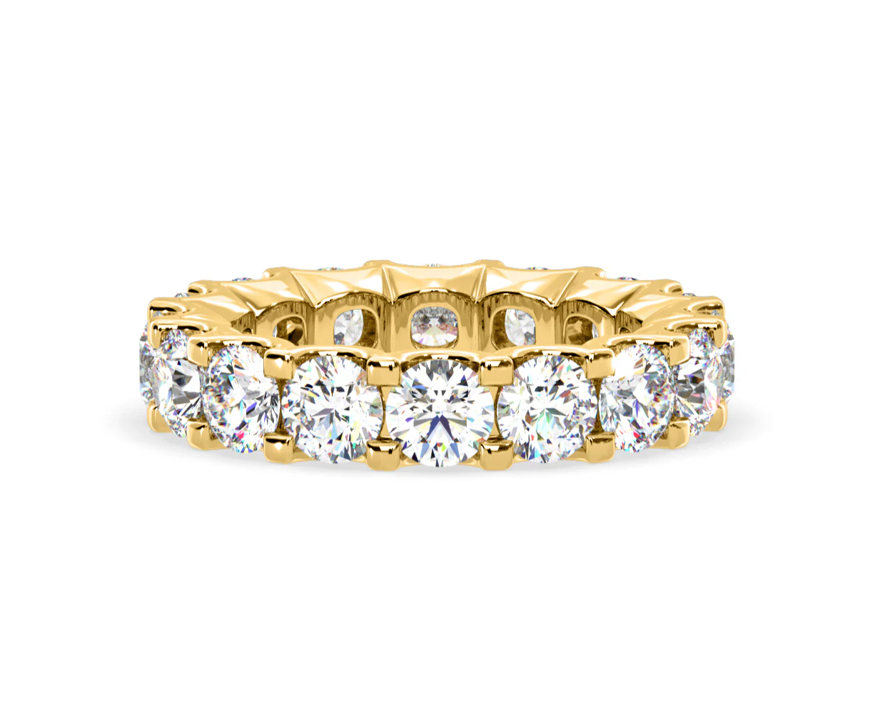 Chloe Lab Diamond Eternity Ring 18K Gold Claw Set 5.00ct G/Vs - Image 76