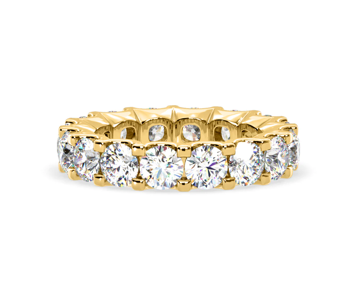 Chloe Lab Diamond Eternity Ring 18K Gold Claw Set 5.00ct G/Vs - Image 78