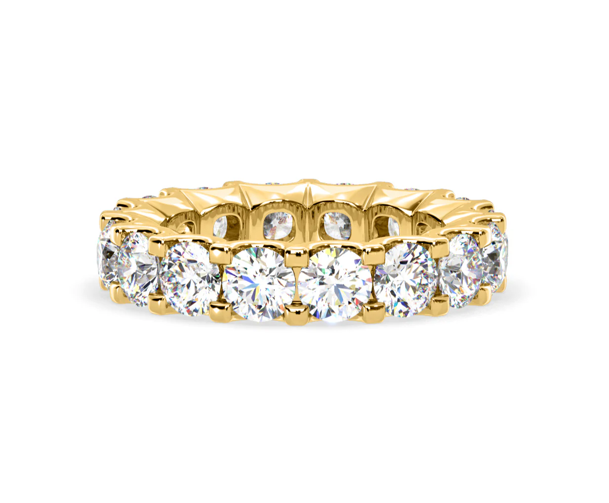 Chloe Lab Diamond Eternity Ring 18K Gold Claw Set 5.00ct G/Vs - Image 79