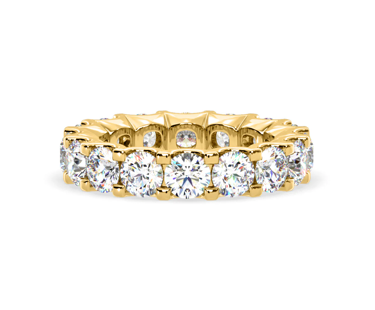 Chloe Lab Diamond Eternity Ring 18K Gold Claw Set 5.00ct G/Vs - Image 81
