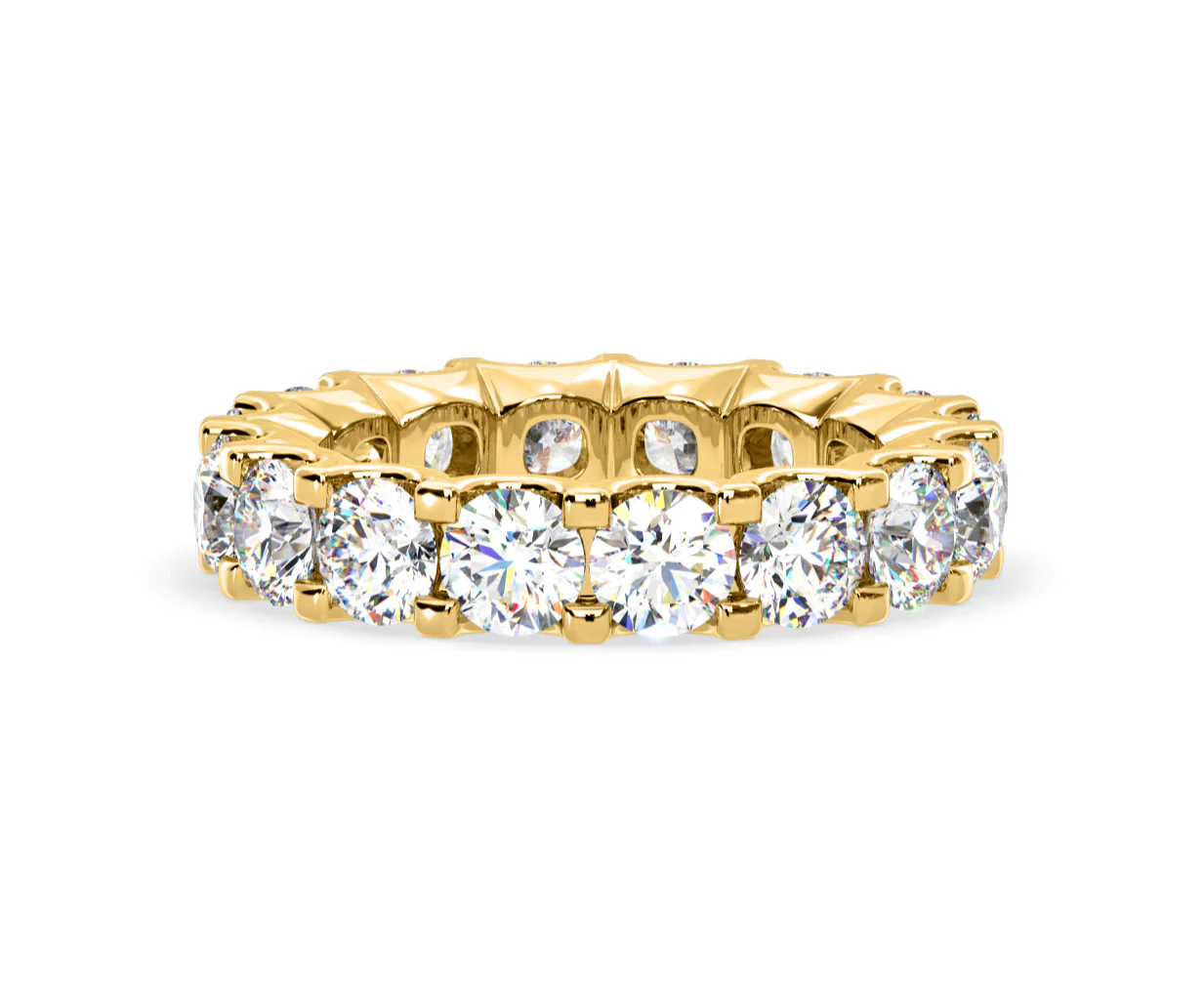 Chloe Lab Diamond Eternity Ring 18K Gold Claw Set 5.00ct G/Vs - Image 84