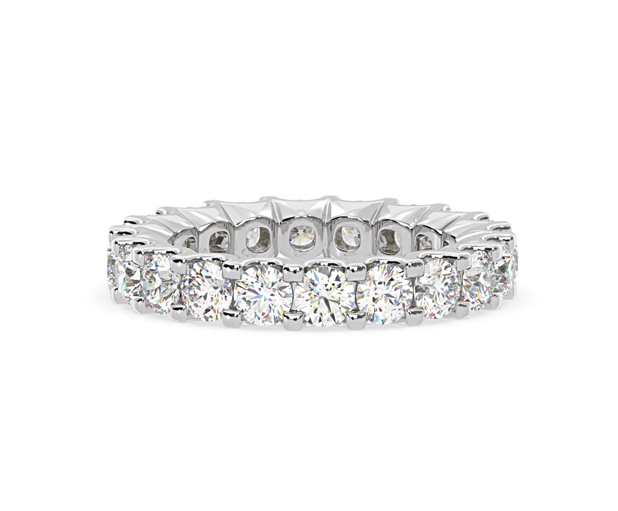 Chloe Lab Diamond Eternity Ring 18K White Gold Claw Set 3.00ct G/Vs - Image 22