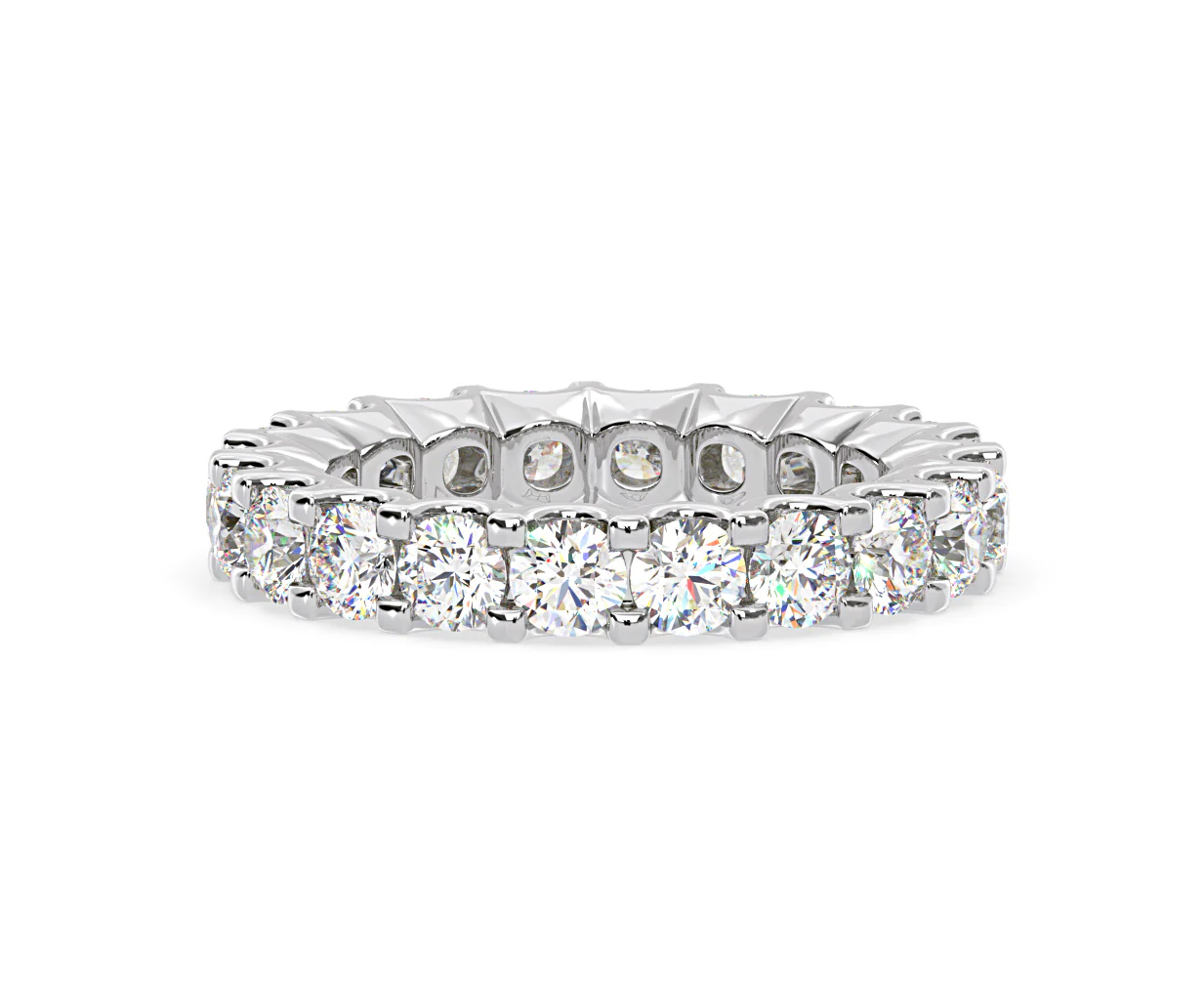 Chloe Lab Diamond Eternity Ring 18K White Gold Claw Set 3.00ct G/Vs - Image 32