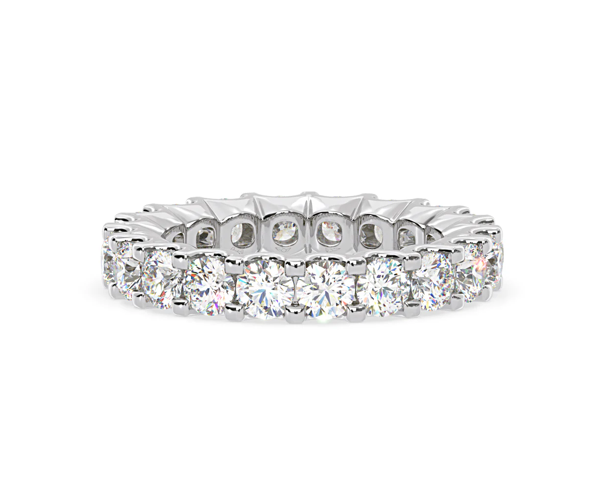Chloe Lab Diamond Eternity Ring 18K White Gold Claw Set 3.00ct G/Vs - Image 45