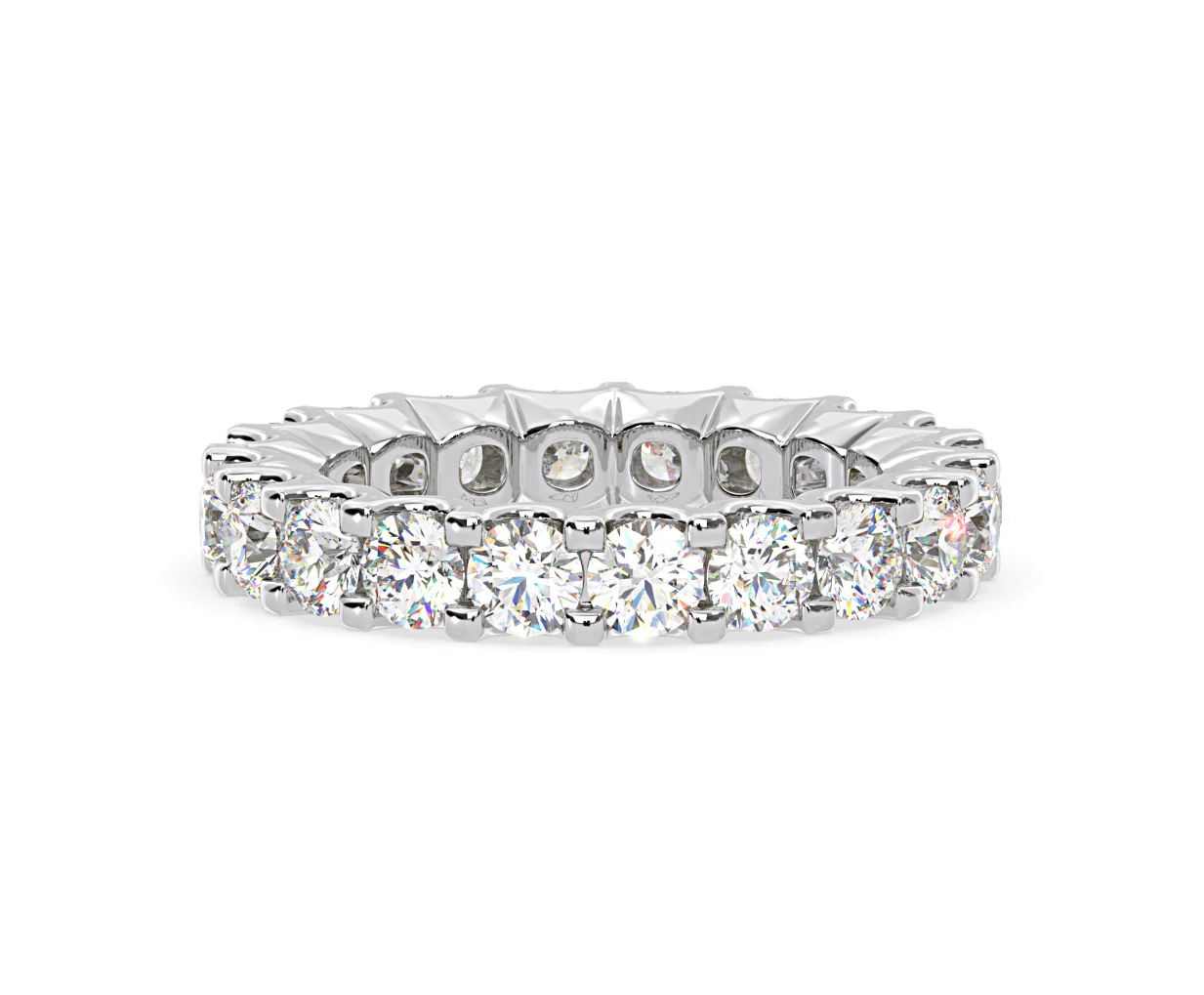 Chloe Lab Diamond Eternity Ring 18K White Gold Claw Set 3.00ct G/Vs - Image 49