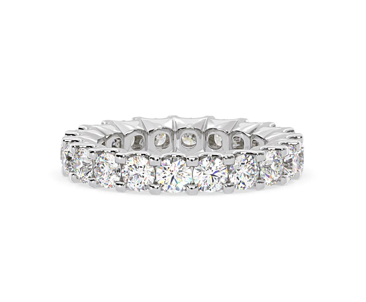 Chloe Lab Diamond Eternity Ring 18K White Gold Claw Set 3.00ct G/Vs - Image 83