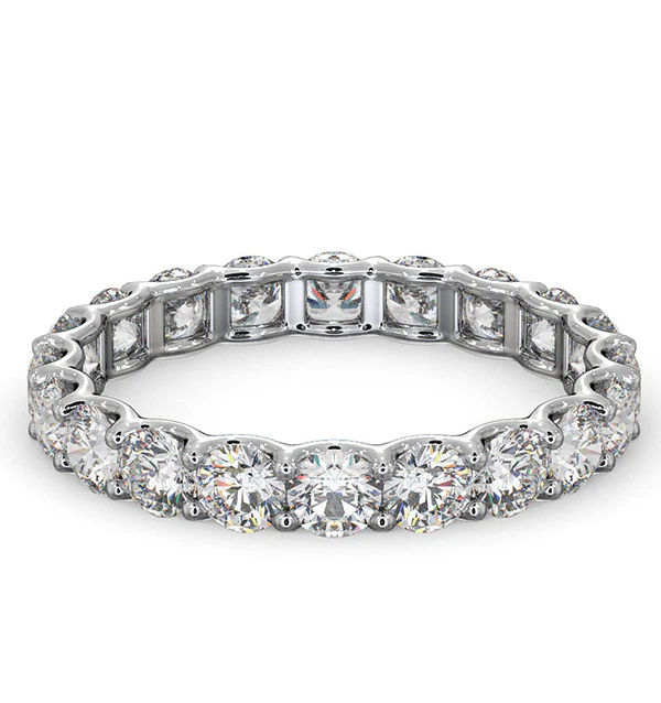 Chloe Lab Diamond Eternity Ring Platinum Claw Set 2.00ct G/Vs - Image 3