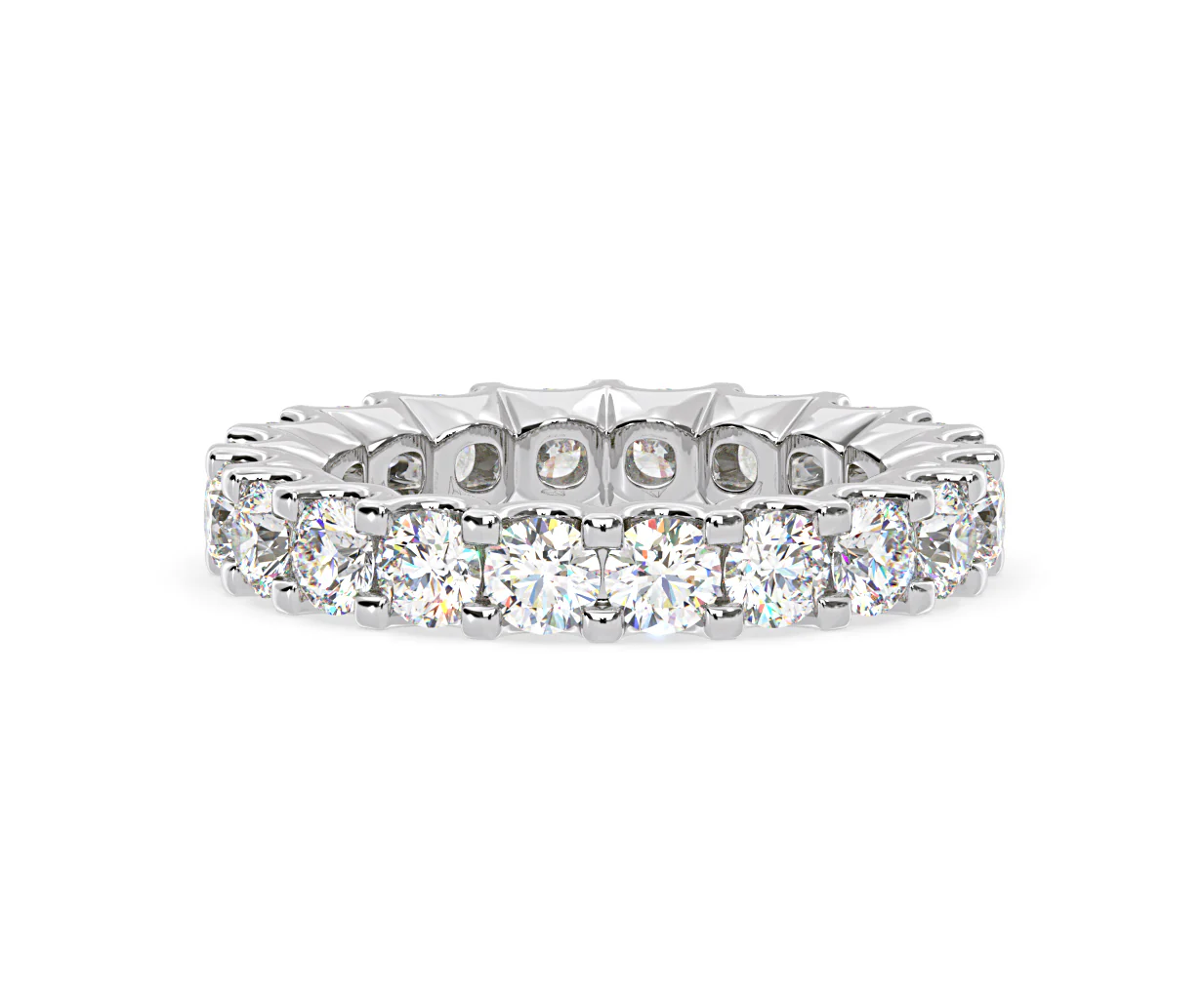 Chloe Lab Diamond Eternity Ring Platinum Claw Set 3.00ct G/Vs - Image 12