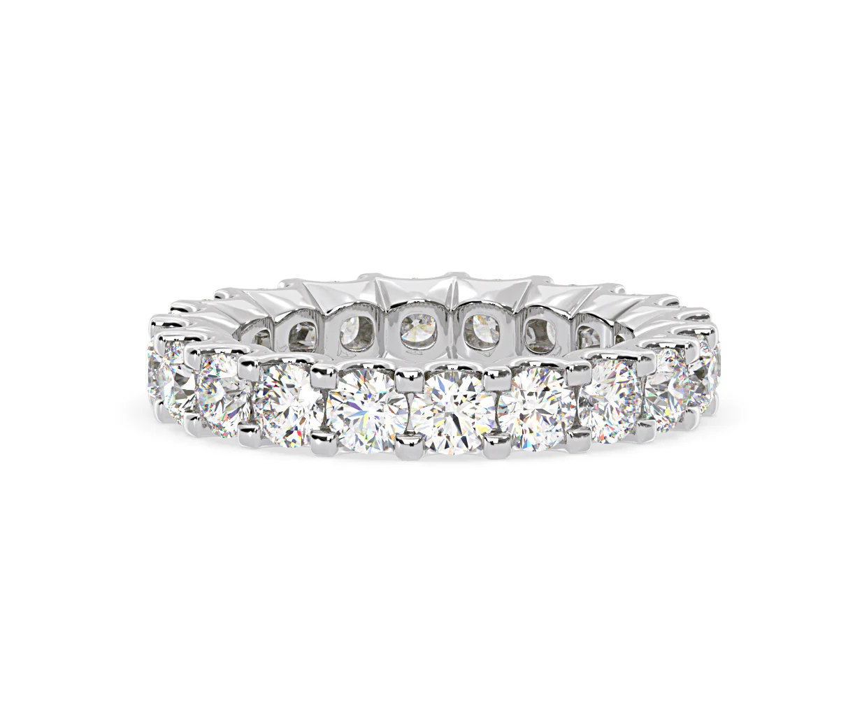 Chloe Lab Diamond Eternity Ring Platinum Claw Set 3.00ct G/Vs - Image 13