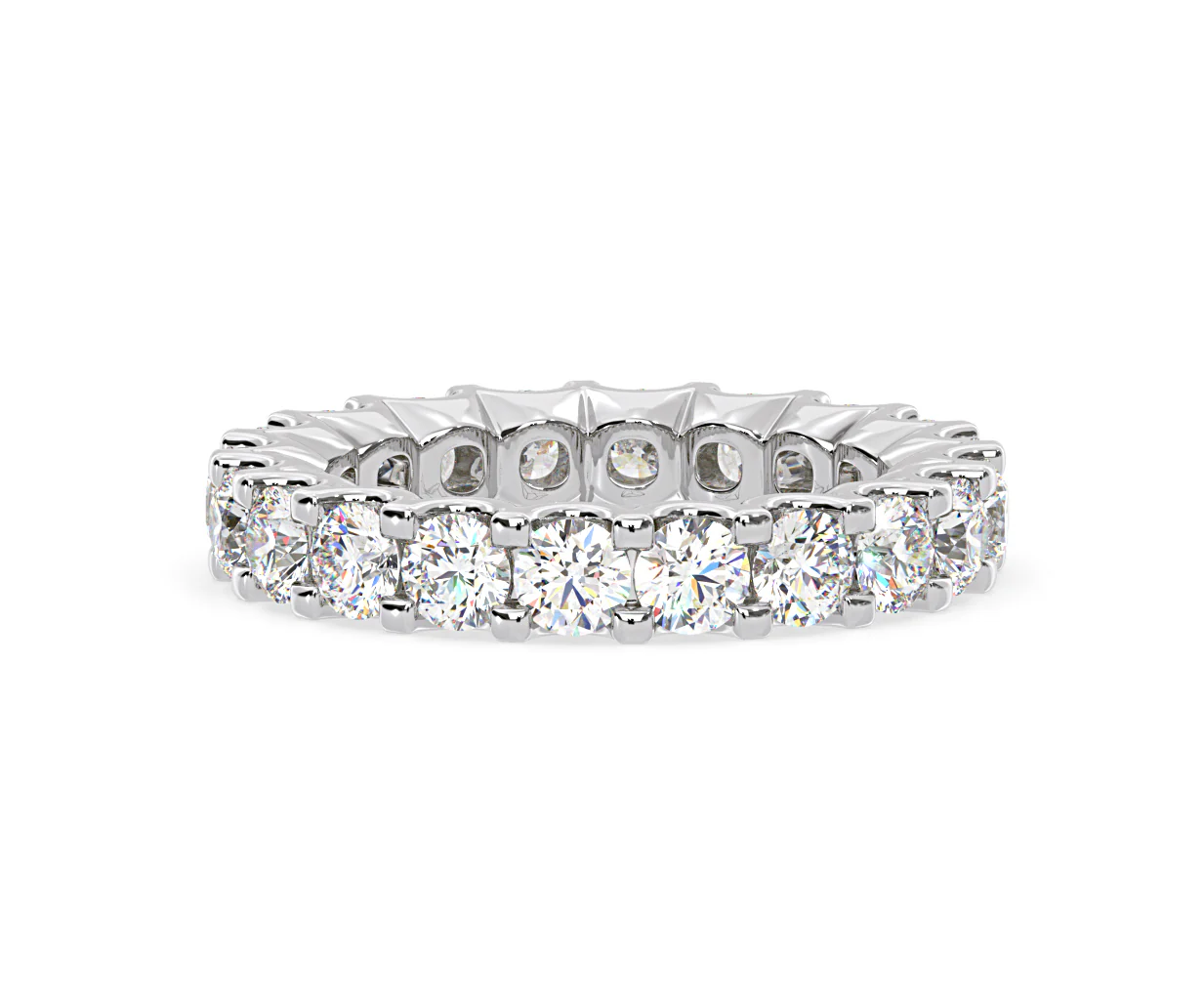 Chloe Lab Diamond Eternity Ring Platinum Claw Set 3.00ct G/Vs - Image 19