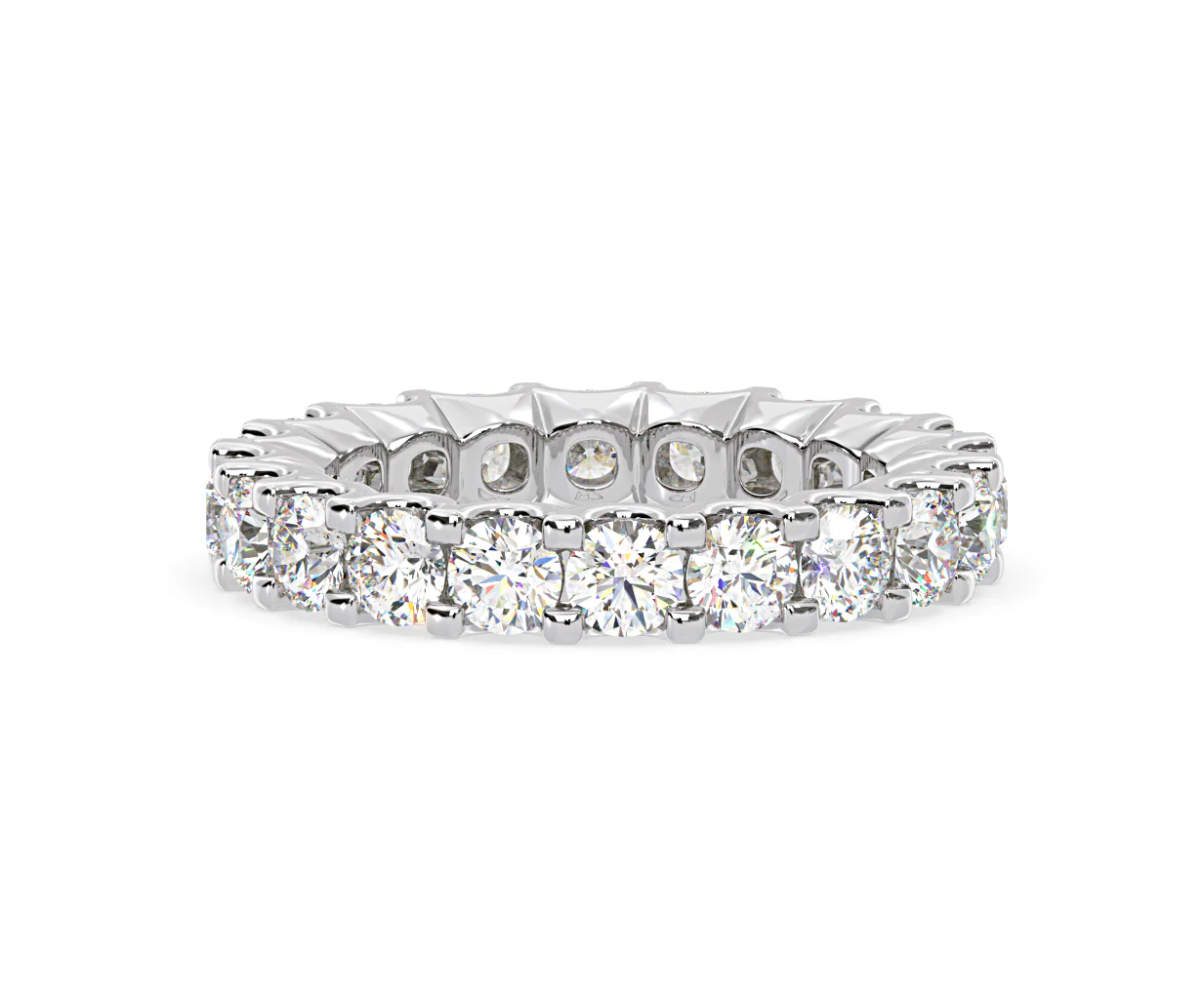 Chloe Lab Diamond Eternity Ring Platinum Claw Set 3.00ct G/Vs - Image 37
