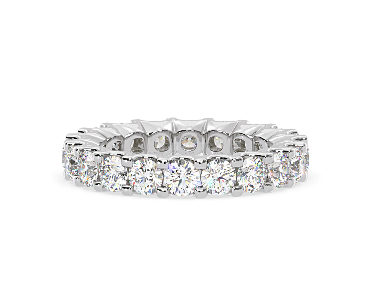 Chloe Lab Diamond Eternity Ring Platinum Claw Set 3.00ct G/Vs - Image 42