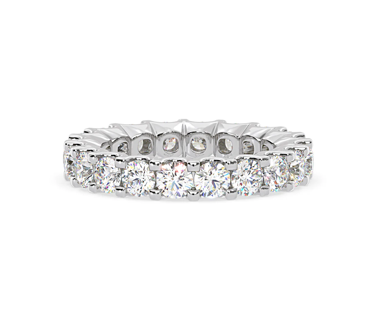 Chloe Lab Diamond Eternity Ring Platinum Claw Set 3.00ct G/Vs - Image 43