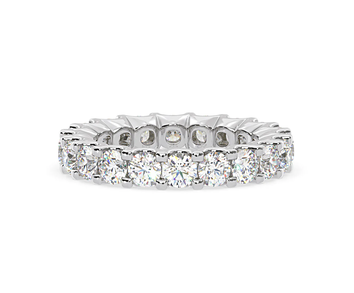 Chloe Lab Diamond Eternity Ring Platinum Claw Set 3.00ct G/Vs - Image 53